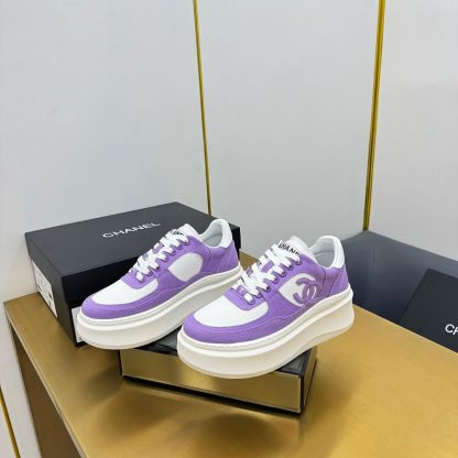 Chanel purple casual versatile sneakers - Image 4