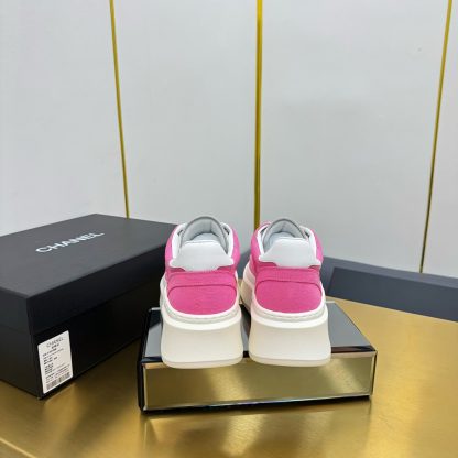 Chanel dark pink casual versatile sneakers - Image 4