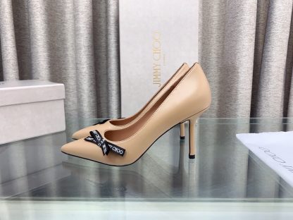 Jimmy Choo new letter bow high heels - Image 4