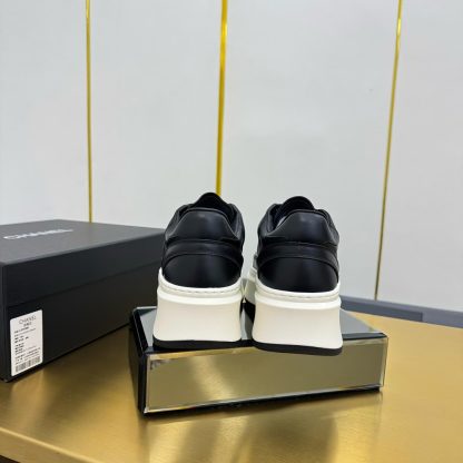 Chanel pure black casual versatile sports shoes - Image 4