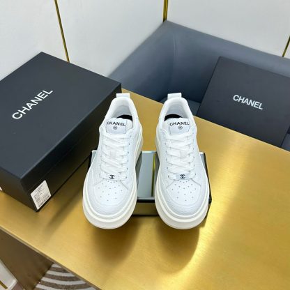 Chanel pure white breathable casual versatile sports shoes - Image 4