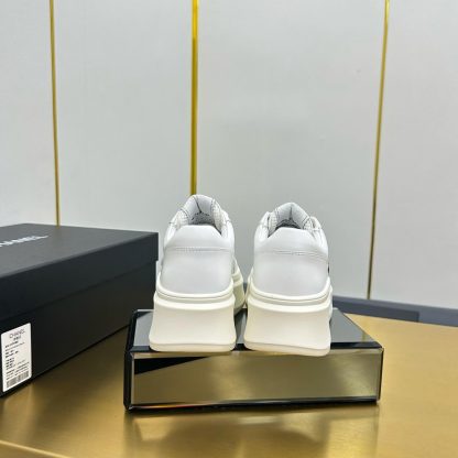 Chanel white with black logo casual versatile sneakers - Image 4