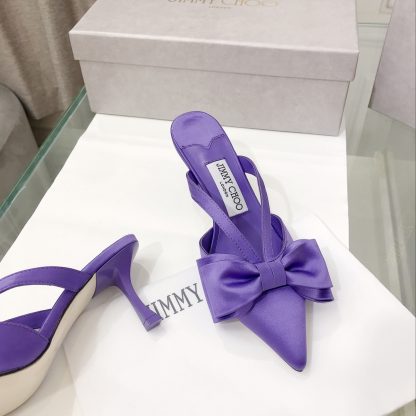Jimmy Choo bow high heels - Image 4