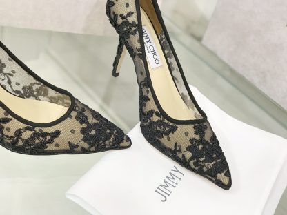 Jimmy Choo lace high-heeled shoes - Image 4