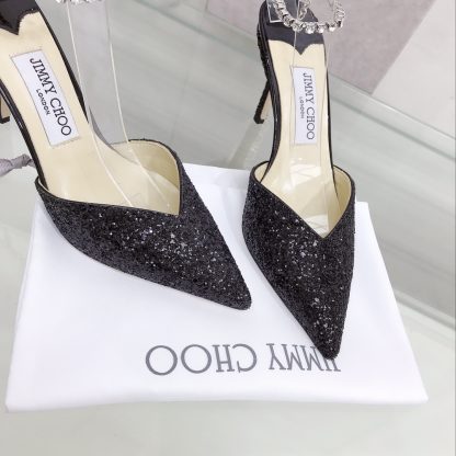 Jimmy Choo crystal chain high heels - Image 4