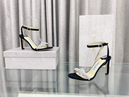 Jimmy Choo rhinestone ankle strap high heels - Image 4