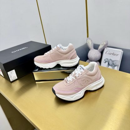 Chanel men's and women's couple's natural skin color classic breathable casual dad shoes - Image 3