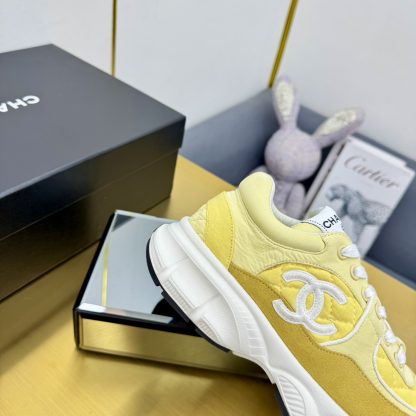 Chanel yellow classic sports casual shoes for men and women - Image 4