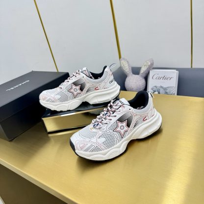 Chanel men's and women's couple's white, black and red classic breathable casual dad shoes - Image 4
