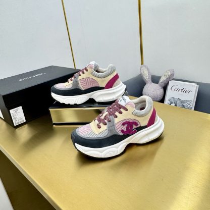 Chanel men's and women's couple's shoes in various colors mixed and matched casual dad shoes - Image 4