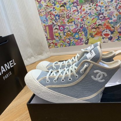 Chanel New Comfort Blue Mid-Boots - Image 4