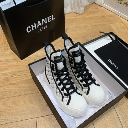 Chanel New Comfortable White Mid-Boots - Image 4