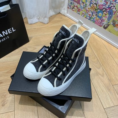 Chanel New Comfortable Black Mid-Boots - Image 3