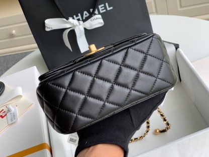Chanel bag Platinum Edition Metal Round Ball Square Fat Handbag - Image 4