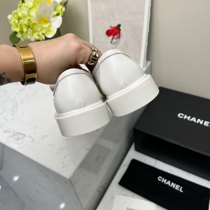 Chanel early spring white matte new temperament loafers - Image 3