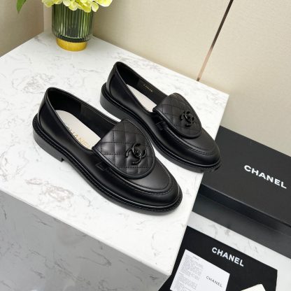 Chanel early spring black matte new lady temperament loafers - Image 4