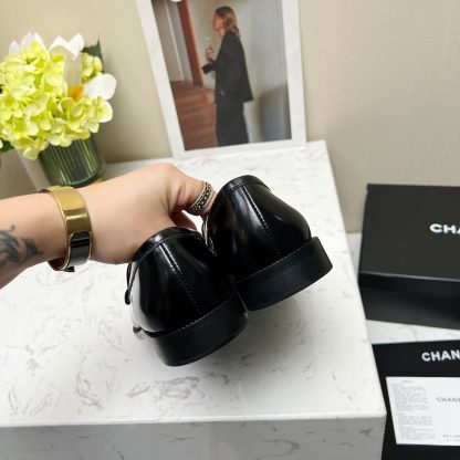 Chanel Black New Autumn Goddess Series Loafers - Image 4