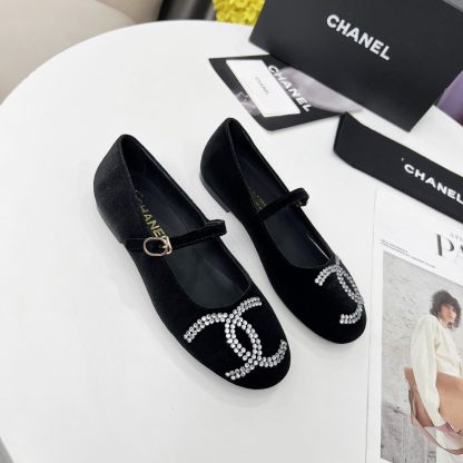 Chanel Spring/Summer Dance Shoes Collection Black Hot Brick Loafers - Image 4