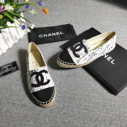 Chanel White Stripe Numb Casual Shoes - Image 3