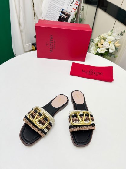 VALENTINO Woven Slippers - Image 4