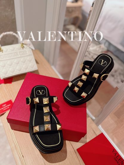 VALENTINO Studded Metal Element Thick-soled Sandals - Image 4
