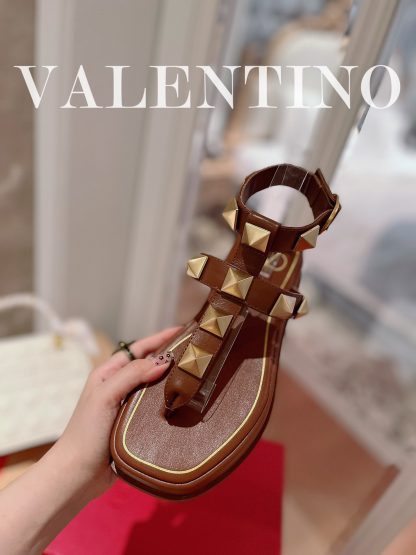 VALENTINO Studded Metal Platform Sandals - Image 4