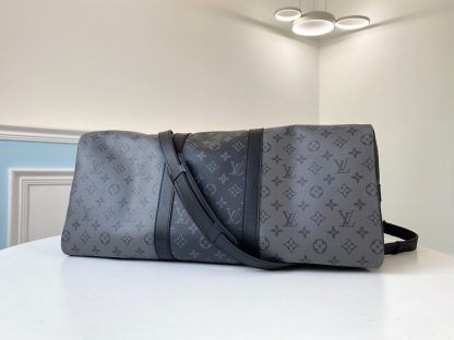Louis Vuitton keepall 50 travel bag (with shoulder strap) - Image 4