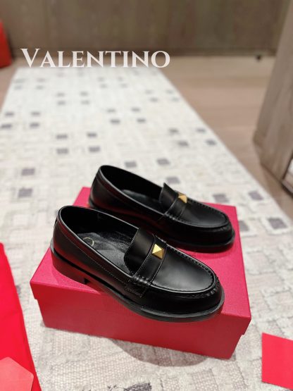 VALENTINO Rivet Decorated Simple Versatile Casual Shoes - Image 4