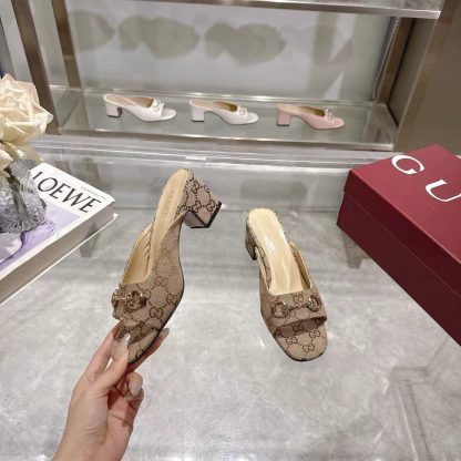 Gucci classic women's high heel sandals - Image 4