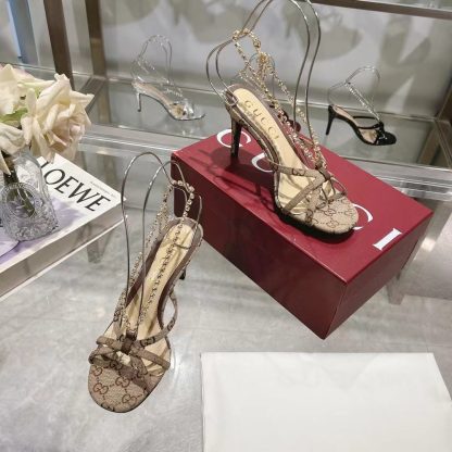 Gucci classic women's high heel sandals - Image 4