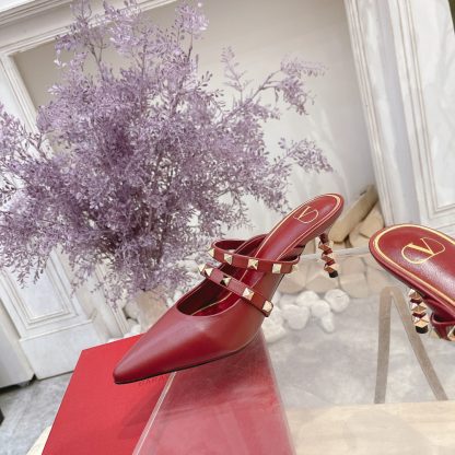 VALENTINO pointed toe studded element fashionable sandals high heels - Image 4