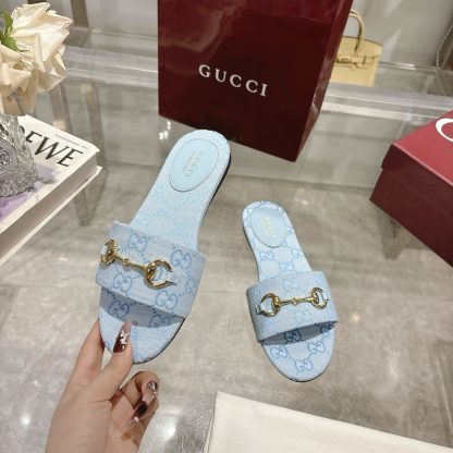 Gucci Horsebit Women's Beach Sandals - Image 4