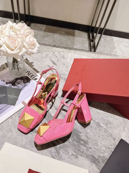 VALENTINO simple temperament large rivet high heels - Image 5