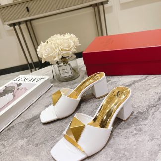 VALENTINO Gold Studded High Heels Sandals