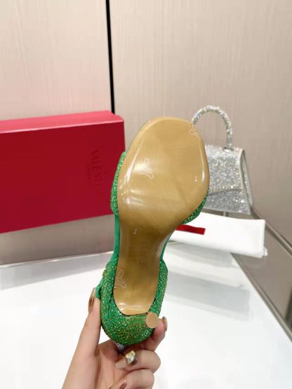 VALENTINO exquisite diamond-studded high heels - Image 4