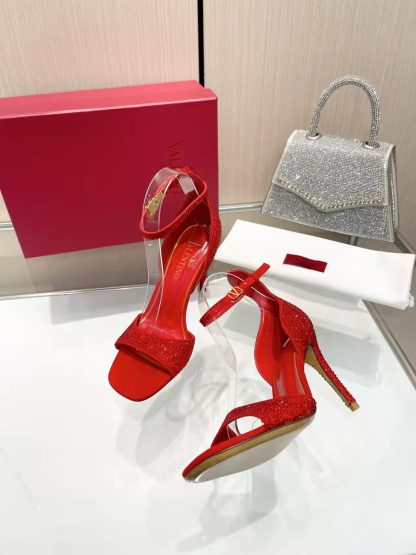 VALENTINO exquisite diamond-studded high heels - Image 4