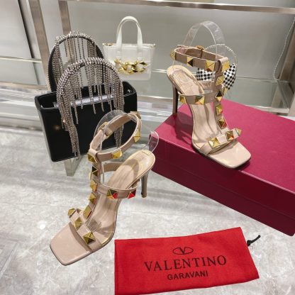 VALENTINO Studded Sandals High Heels - Image 4