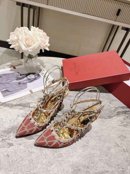 VALENTINO Fashion Rivet High Heels - Image 4