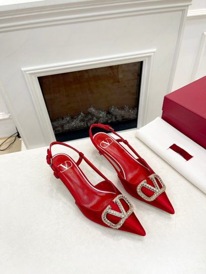 VALENTINO elegant high heels with rhinestone buckle - Image 4