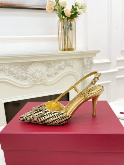 VALENTINO new women's slingback sandals high heels - Image 4
