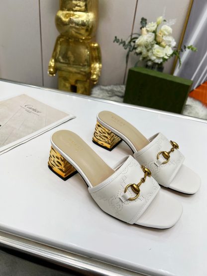 Gucci mid-heel slippers