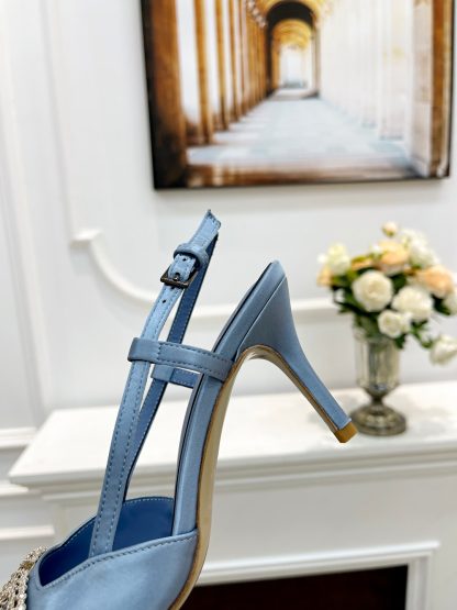 VALENTINO's latest rhinestone buckle luxury high heels - Image 4