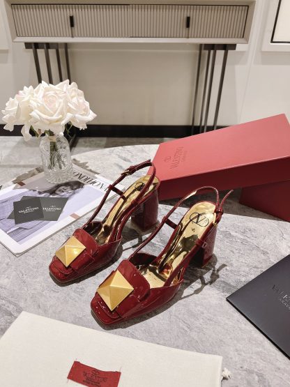 VALENTINO simple temperament large rivet high heels - Image 4