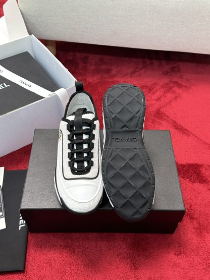 Chanel white mix and match classic casual sneakers for men and women - Image 4