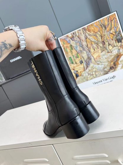 Chanel autumn and winter main season hit black Martin boots - Image 4