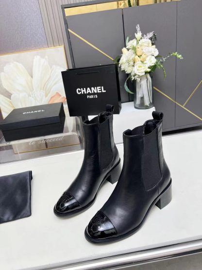 Chanel autumn and winter new black small ladies boots - Image 4