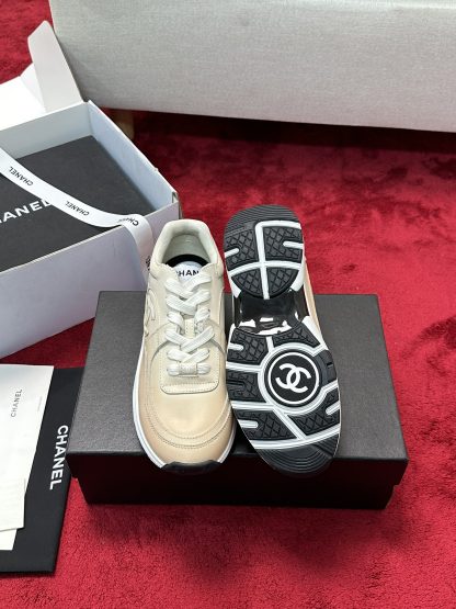 Chanel apricot craft embroidery style fashion casual sports shoes - Image 4
