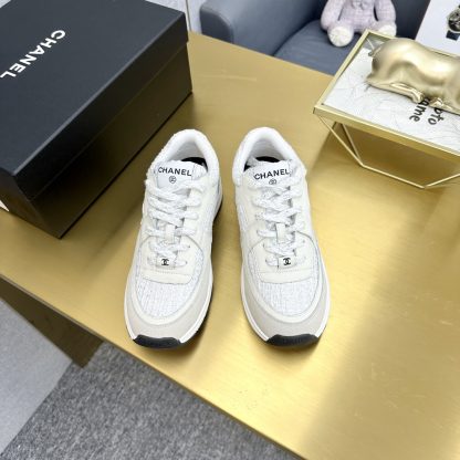 Chanel classic beige versatile casual sneakers - Image 4