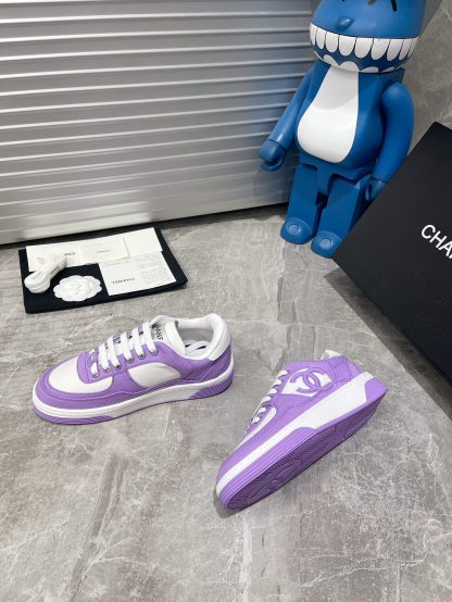 Chanel Spring and Summer Ultra High Quality Purple Fashionable Casual Sports Shoes - Image 4