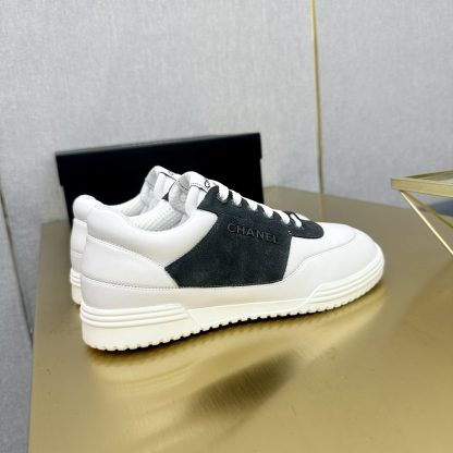 Chanel classic blue-grey fashion casual sneakers - Image 4
